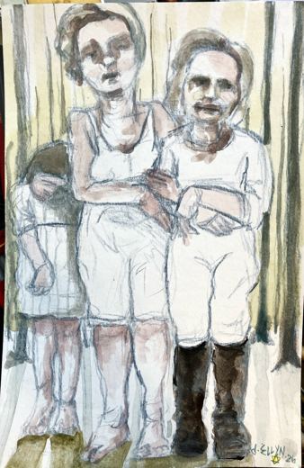 She Wouldn't Take Off Her Boots (Study)
