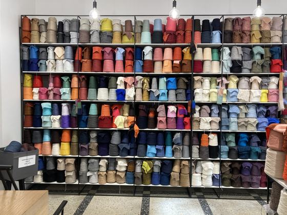 A wall of yarn