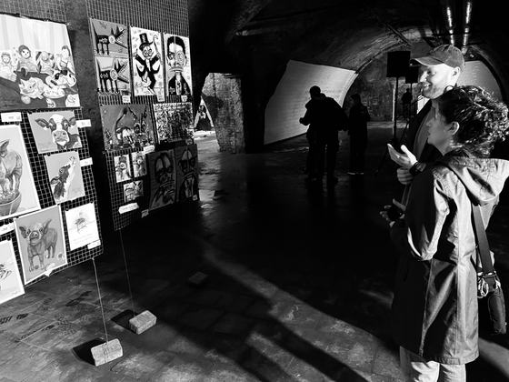 Matt's wall, opening night