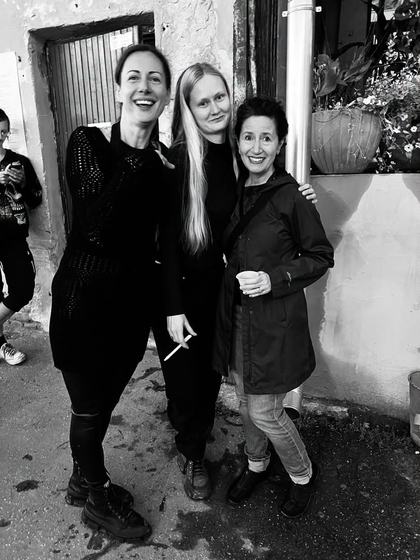 Three, smiling