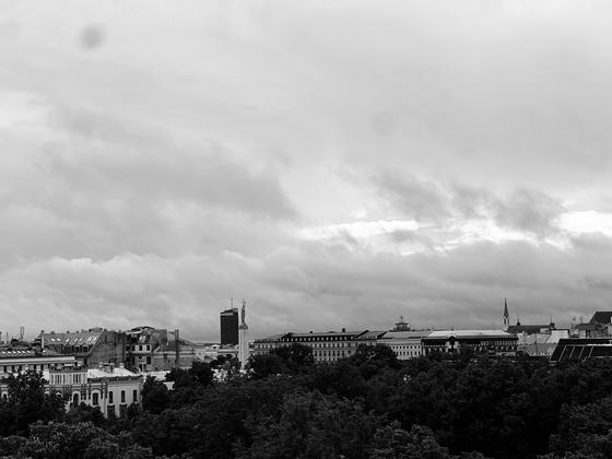 From the roof