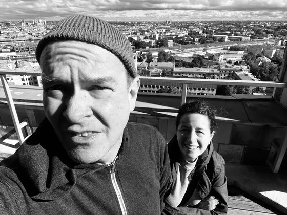 On the roof