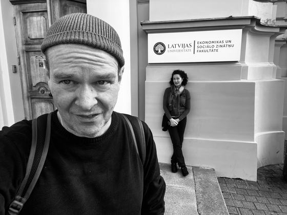 Back at the radio building
